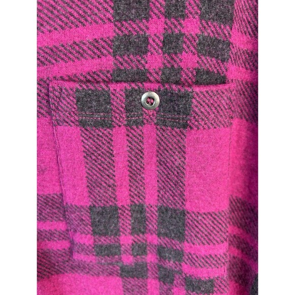 Soft Surroundings Women's Size 1X Paramount Plaid Dress Pink And Gray Cozy Soft - Picture 7 of 10